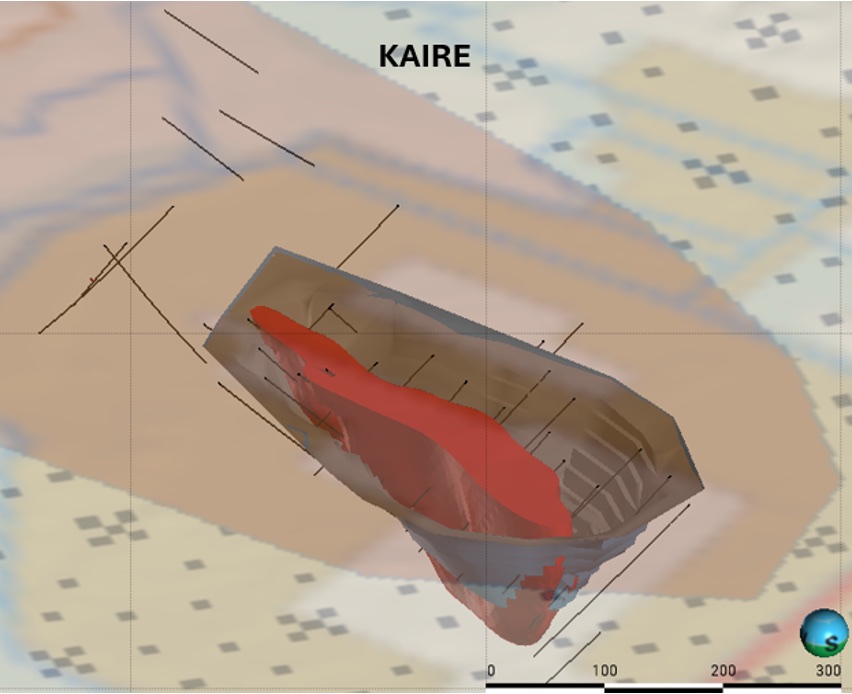 Kairen esiintymän Leapfrog-malli